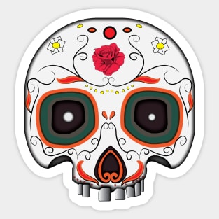 Colorful skull Sticker